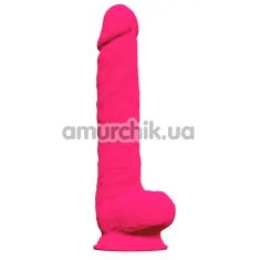 Фалоімітатор SilexD Premium Silicone Dildo Model 1 Size 15, рожевий - Фото №1