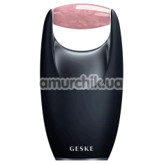 Роликовый массажер для лица Geske Rose Quartz Roller 5 in 1, черный - Фото №1