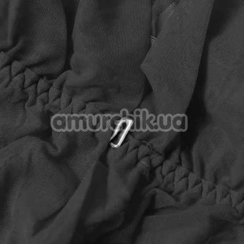 Пеньюар Star Night Sensual Ruffle Night Robe, чорний