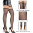 Чулки Leg Avenue Fishnet Toe Loop Footless Thigh Highs, черные - Фото №5