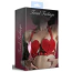 Бюстгальтер Feral Feelings Hearts Bra Leather, червоний - Фото №4