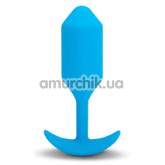 Анальна пробка з вібрацією B-Vibe Vibrating Snug Plug 3, синя - Фото №1