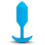 Анальна пробка з вібрацією B-Vibe Vibrating Snug Plug 3, синя - Фото №1