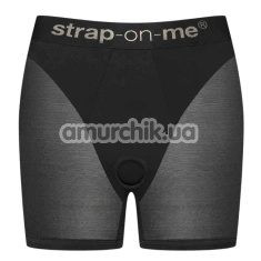 Шорти для страпона Strap-On-Me Harness Lingerie Halo, чорні - Фото №1