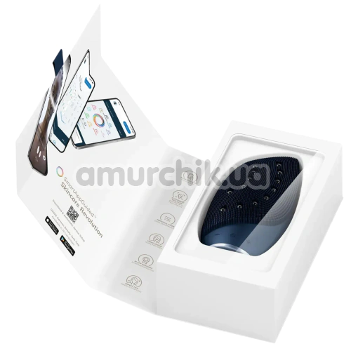 Щетка для лица Geske Sonic Thermo Facial Brush & Face-Lifter 8 in 1, синяя
