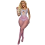 Комбинезон Star Night Pastel Bow Bodystocking, розово-белый - Фото №1