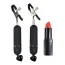 Зажимы для сосков с вибрацией Bad Kitty Vibrating Nipple Clamps с подвеской, черные - Фото №2
