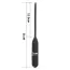Уретральная вставка с вибрацией для мужчин Silicone Vibrating Urethral Dilator, черная - Фото №6
