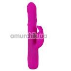 Вібратор з ротацією XouXou Rotating Pearl Rabbit Vibrator, рожевий - Фото №1