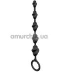 Анальний ланцюжок Bootyful Twisted Beads, чорний - Фото №1