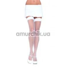 Панчохи Nylon Fishnet Thigh Highs, білі - Фото №1