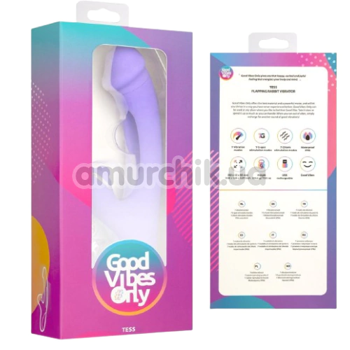Вібратор Good Vibes Only Tess, фіолетовий