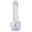 Фаллоимитатор King Cock Clear 6 Cock With Balls, прозрачный - Фото №3