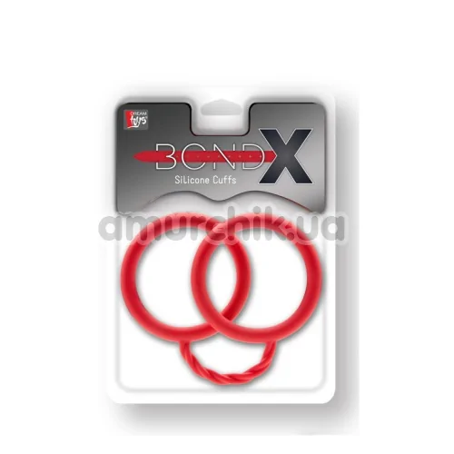 Наручники BondX Silicone Cuffs, красные