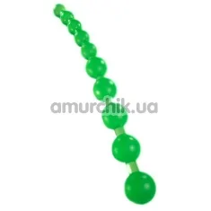 Анальные бусы Jumbo Jelly Thai Beads салатовые - Фото №1
