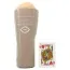 Симулятор орального сексу з вібрацією Cyberskin Release Deep Throat Stroker Vibrating, тілесний - Фото №6
