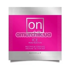 Возбуждающий гель Sensuva On Arousal Gel For Her Ice - охлаждающий эффект, 4 мл - Фото №1