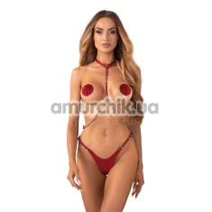 Портупея Obsessive Inferro, червона - Фото №1