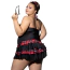 Костюм школьницы JSY Sexy Lingerie P61113, красно-черный: платье + трусики-стринги + лента для волос - Фото №5