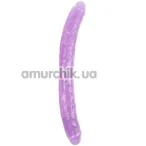 Двухконечный фаллоимитатор Hi-Rubber Born To Create Pleasure 18 Inch, фиолетовый - Фото №1