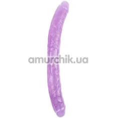 Двухконечний фалоімітатор Hi-Rubber Born To Create Pleasure 18 Inch, фіолетовий - Фото №1