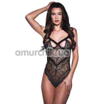 Боди Sexy Strappy Lace Teddy, черное - Фото №1