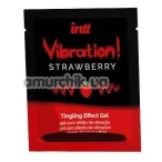 Збуджуючий гель з ефектом вібрації Intt Vibration Strawberry Tingling Effect Gel - полуниця, 5 мл - Фото №1