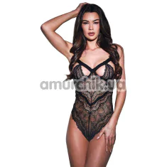 Боди Sexy Strappy Lace Teddy, черное - Фото №1