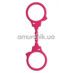 Наручники Stretchy Fun Cuffs, розовые - Фото №1