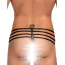 Трусы-стринги мужские Star Night Zipper String Mens Strap Thong, черные - Фото №5
