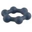 Ерекційне кільце для члена Boners Hexagon Cock Ring, синє - Фото №2