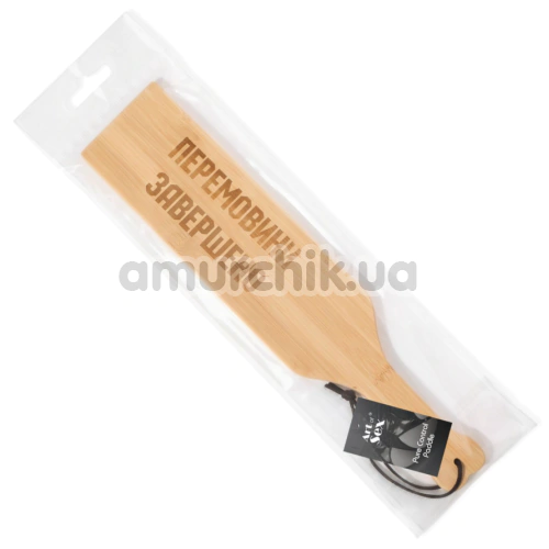 Шльопалка Art of Sex Paddle L - Перемовини завершено, бежева