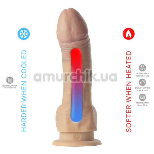 Фаллоимитатор Silexd Legends Juan Lucho Dildo 9, телесный