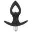 Анальная пробка с вибрацией Black Velvets Vibrating Plug, черная - Фото №1