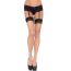 Панчохи з чорним швом і резинками Leg Avenue 2 Tone Stockings, тілесні - Фото №1