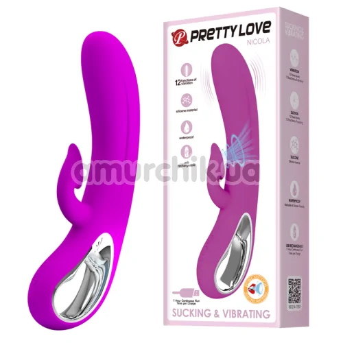 Вибратор Pretty Love Nicola, фиолетовый