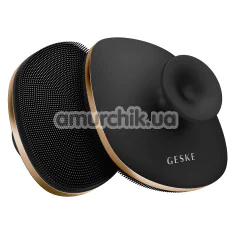 Щітка для тіла Geske Body Brush 4 in 1 Suction Mount Metal, чорно-золота - Фото №1
