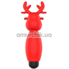 Кліторальний вібратор Sweet Play Mini Reindeer Vibrator A10, червоний - Фото №1