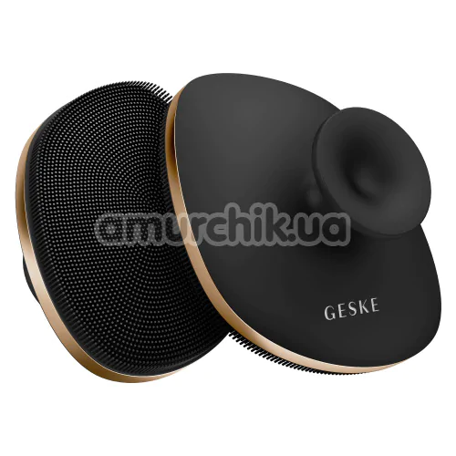 Щітка для тіла Geske Body Brush 4 in 1 Suction Mount Metal, чорно-золота - Фото №1