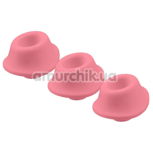 Набор насадок на симулятор орального секса для женщин Womanizer Premium, Classic (Size M), розовый - Фото №1