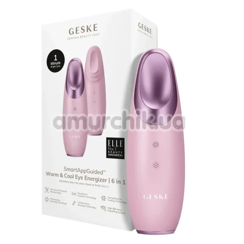 Массажер для глаз Geske Warm & Cool Eye Energizer 6 in 1, светло-розовый