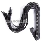 Флоггер DS Fetish Studded Flogger, черный - Фото №1