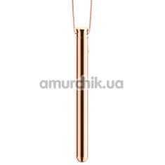Клиторальный вибратор Le Wand Necklace Vibe, розово-золотой - Фото №1