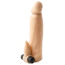 Насадка на пенис с вибрацией Virgite Sleeves Realistic Sleeve Penis Sheath S3, телесная - Фото №1