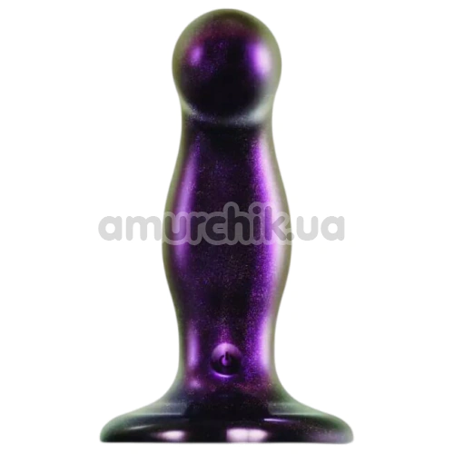Вібратор для точки G Strap-On-Me Fingering & Vibrating Dildo M, фіолетовий