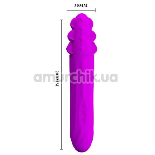 Вибратор с ротацией Pretty Love Aaron, фиолетовый