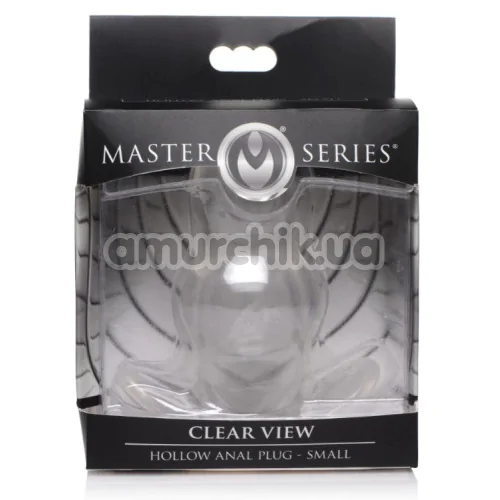 Анальна пробка Master Series Clear View S, прозора