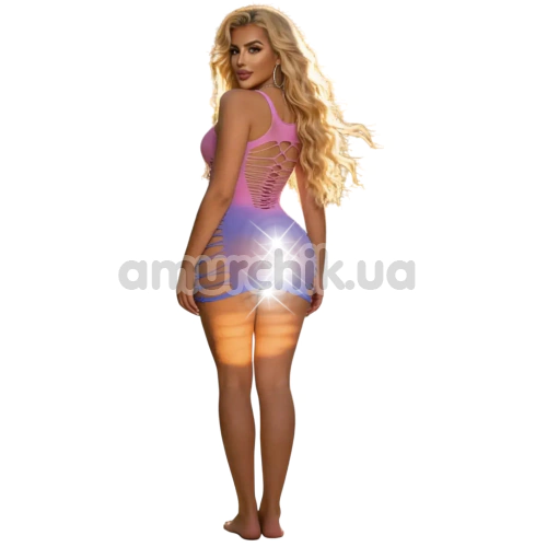 Сукня Star Night Stringy Mini Dress, рожево-фіолетова