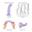Фаллоимитатор Strap-On-Me Dildo Plug P&G L, фиолетовый - Фото №3