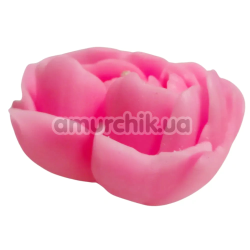 Свеча в виде розы GlowKink М - светится в темноте, розовая